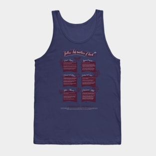 Tattoo Information Chart Tank Top